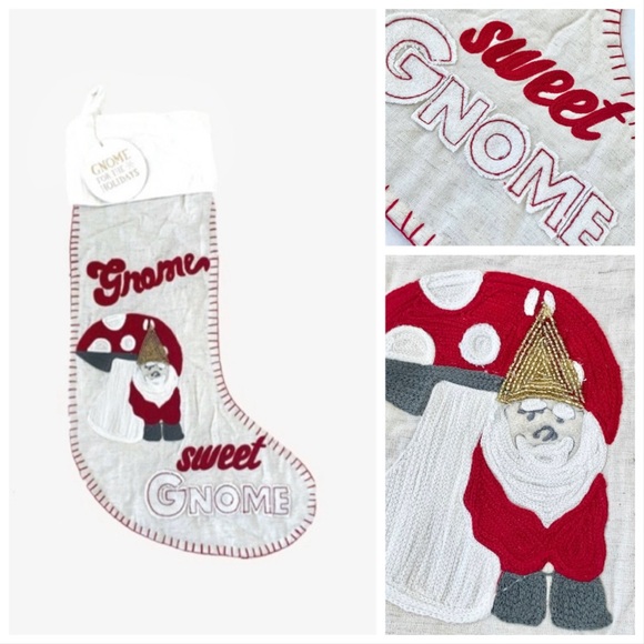 Pottery Barn Christmas Stockings New Gnome - Picture 2 of 9